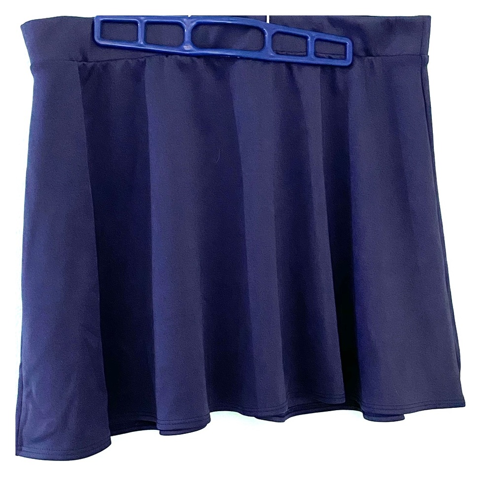 Navy Blue Skater Skirt